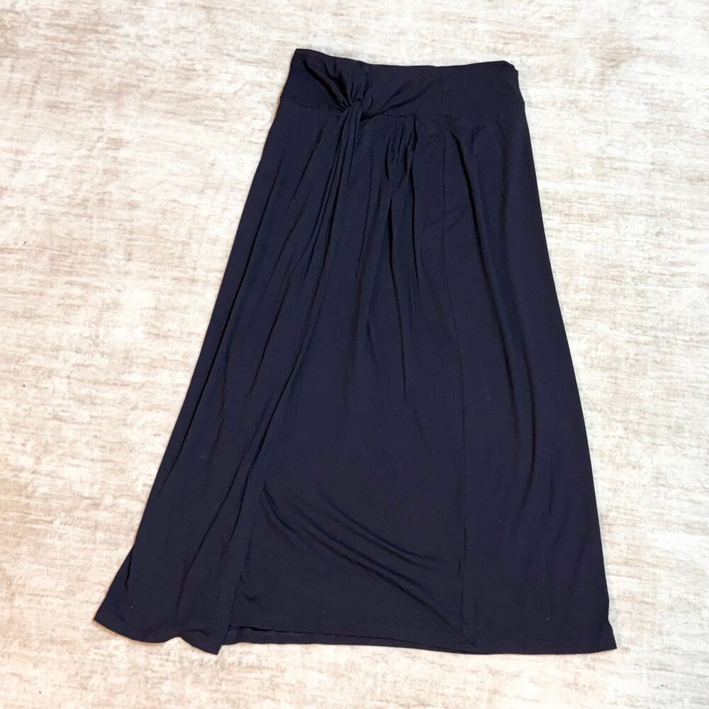 Boden Women’s 4 P Blue Midi Skirt Stretch Basic Office Casual Knot Work Wear